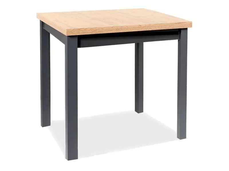 Stół ADAM dąb artisan/czarny do jadalni polskiej produkcji | MIRAT. styl LOFT