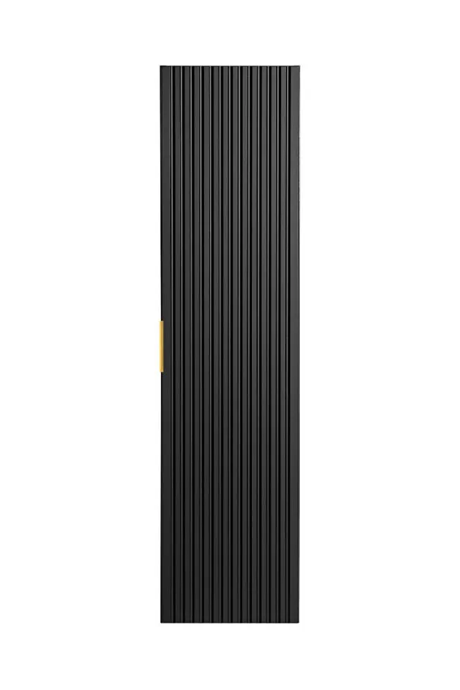 Szafka łazienkowa ADEL BLACK 80 35cm czarny mat ryflowane fronty I sklep meblowy MIRAT. styl LOFT, RYFLOWANY