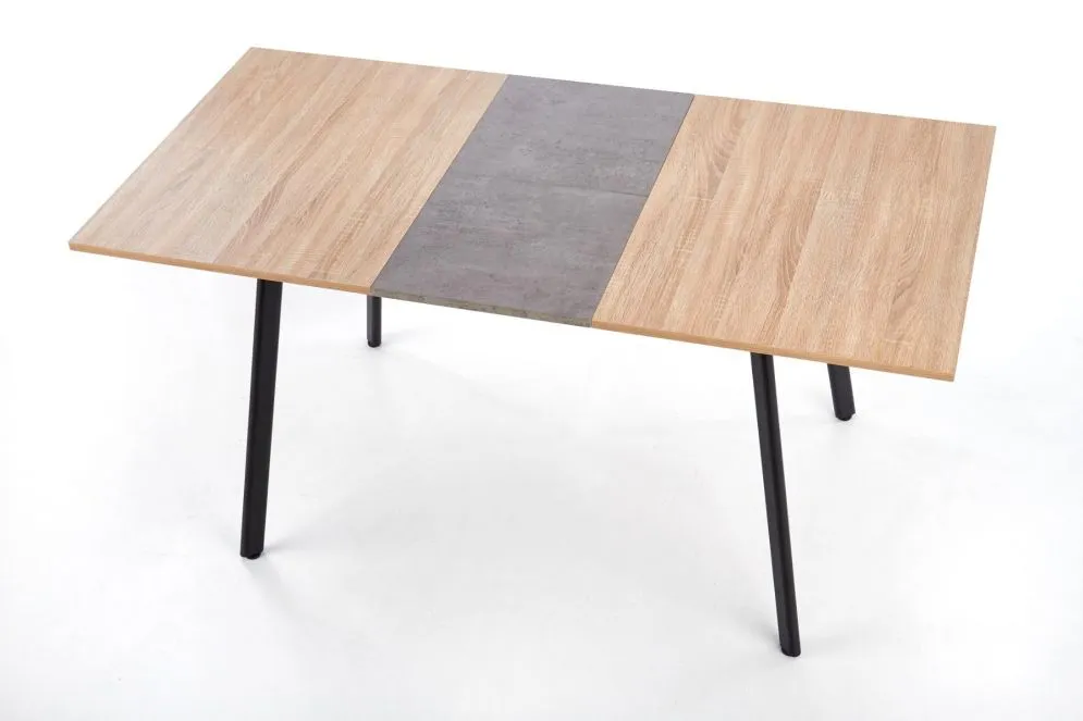 Stół ALBON120(160)X80 dąb sonoma/szary rozkładany | MIRAT. w stylu kolekcja