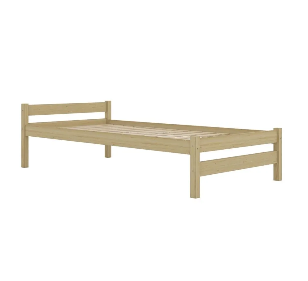 Łóżko młodzieżowe KOX-BED 80x180 sosna naturalna ze stelażem I sklep meblowy MIRAT. styl SKANDYNAWSKI