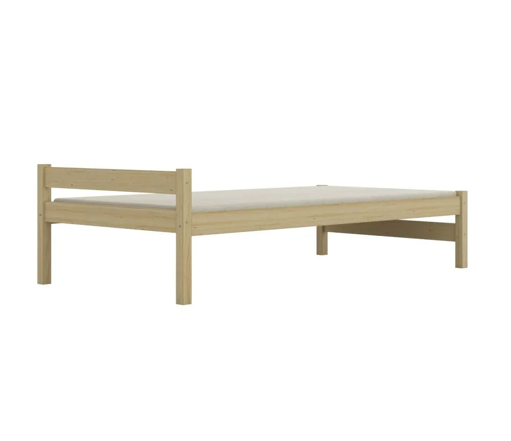 Łóżko młodzieżowe KOX-BED 80x180 sosna naturalna ze stelażem I sklep meblowy MIRAT. styl SKANDYNAWSKI