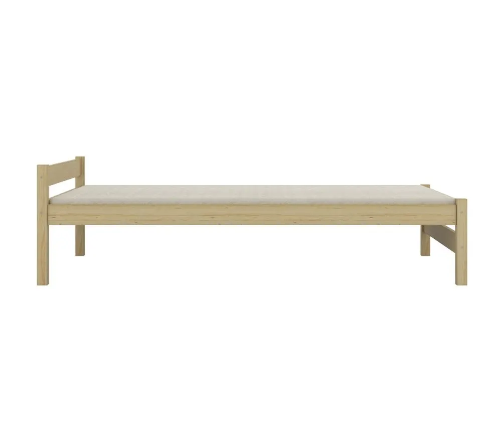 Łóżko młodzieżowe KOX-BED 80x160 sosna naturalna drewniane I sklep meblowy MIRAT. styl SKANDYNAWSKI