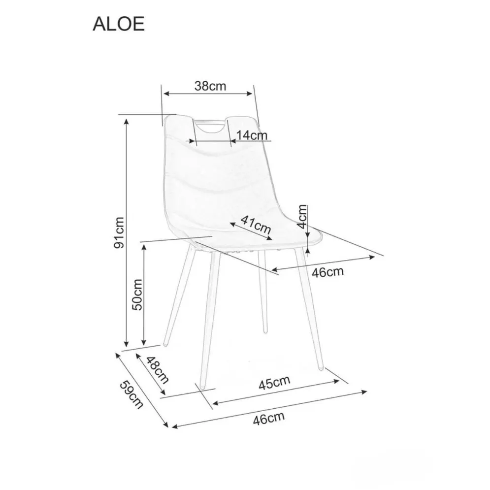 Krzesło tapicerowane ALOE oliwkowe do jadalni I sklep meblowy MIRAT. styl LOFT