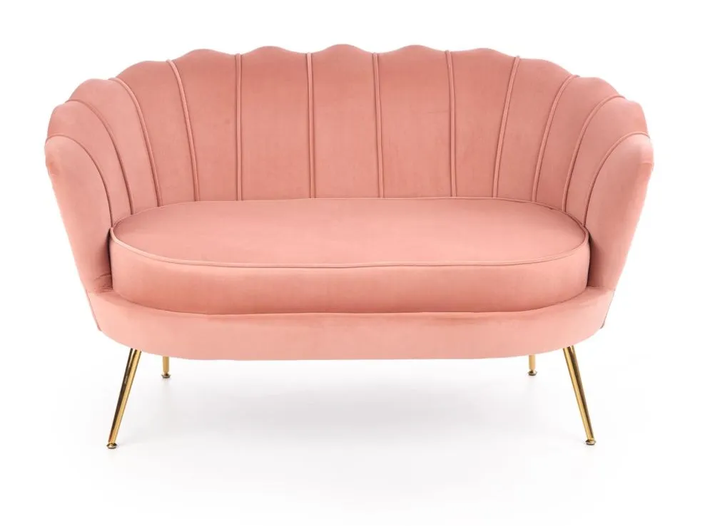 Sofa AMORINITO XL jasno różowa w kształcie muszelki | MIRAT. styl GLAMOUR, PASTELE