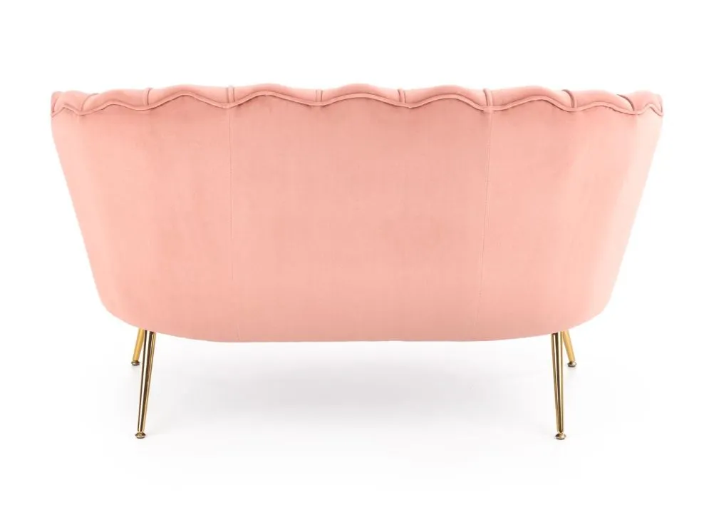 Sofa AMORINITO XL jasno różowa w kształcie muszelki | MIRAT. styl GLAMOUR, PASTELE