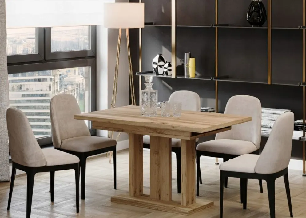 Stół rozkładany APPIA 130(210)x80 dąb wotan dla 8 osób I sklep meblowy MIRAT.