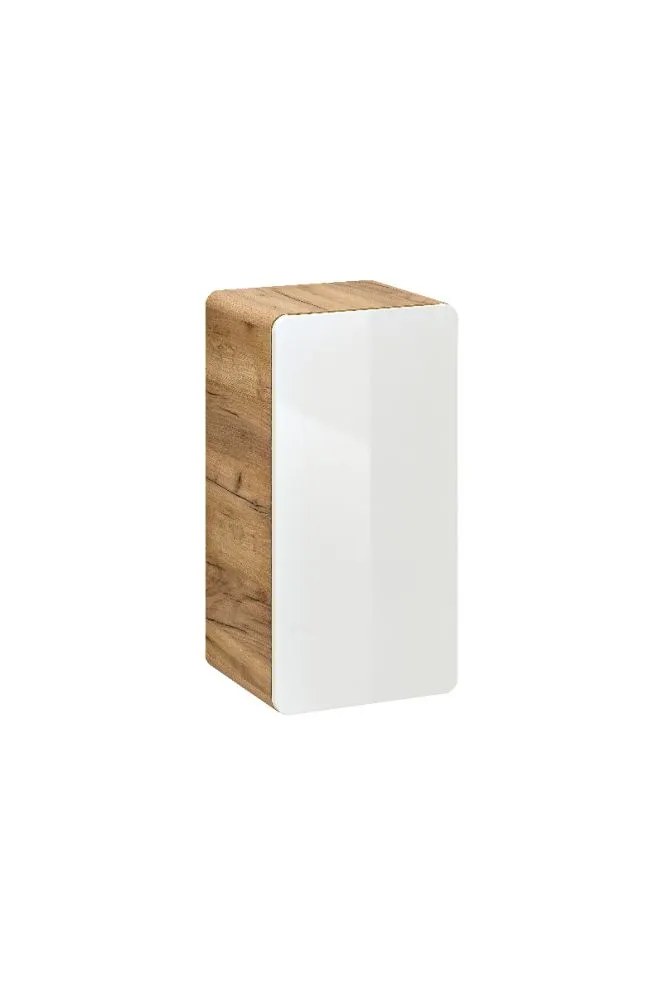 Szafka łazienkowa ARUBA 35 cm biała/dąb wisząca | MIRAT. w stylu kolekcja ARUBA
