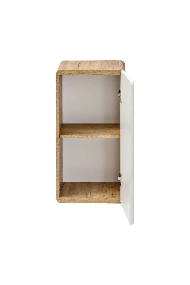 Szafka łazienkowa ARUBA 35 cm biała/dąb wisząca | MIRAT. w stylu kolekcja ARUBA