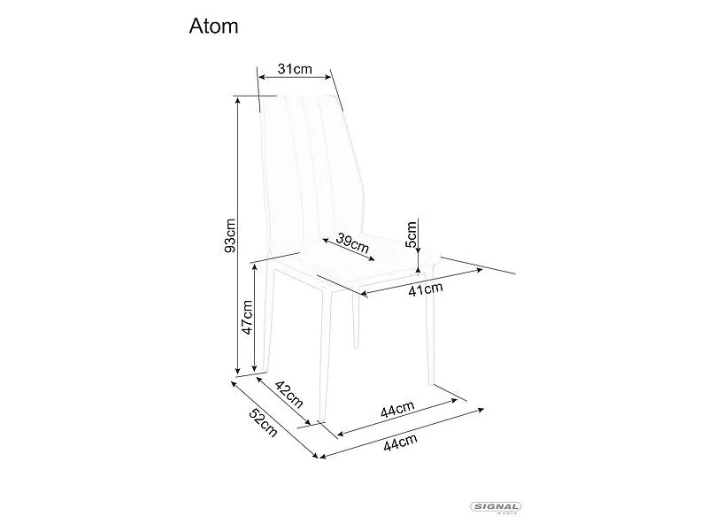 Krzesło tapicerowane ATOM VELVET czarne do jadalni i salonu | MIRAT. w stylu GLAMOUR, LOFT kolekcja