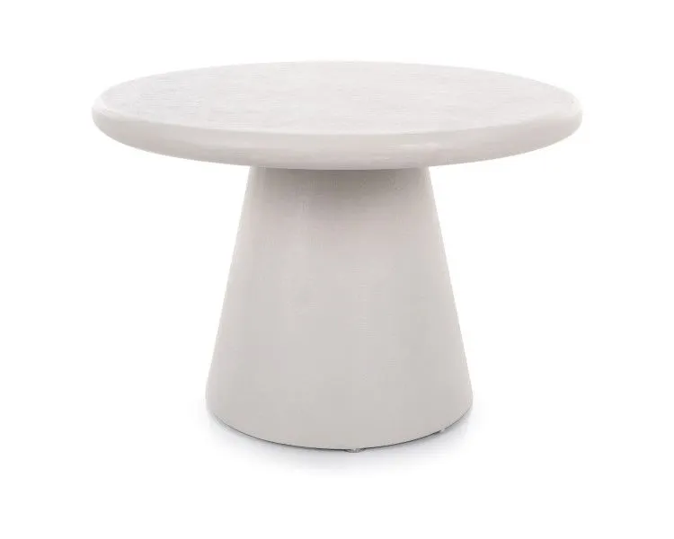 Ława AURORA ⌀60 cm jasna szara I sklep meblowy MIRAT. styl LOFT, SKANDYNAWSKI