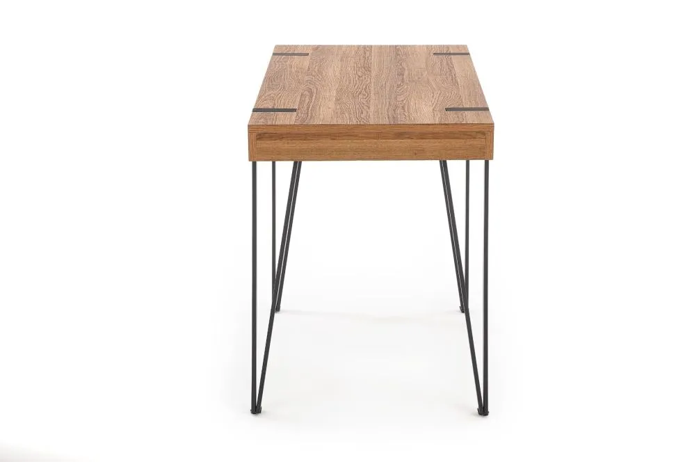 Biurko B-39 orzech miodowy/czarne komputerowe | MIRAT. w stylu LOFT kolekcja