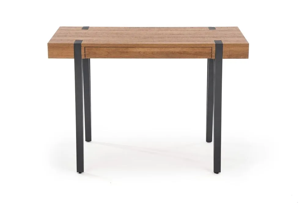 Biurko B-39 orzech miodowy/czarne komputerowe | MIRAT. w stylu LOFT kolekcja