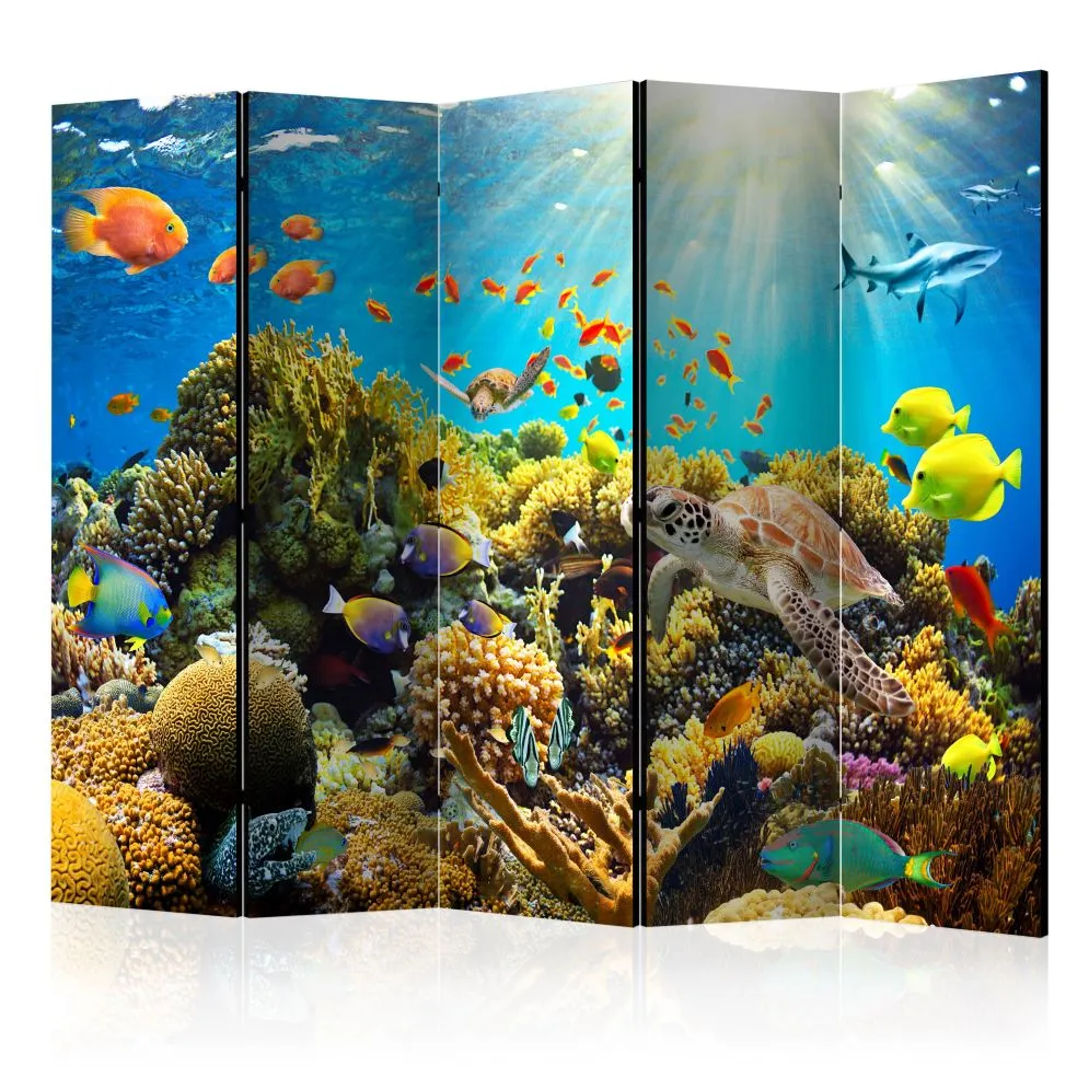 Parawan akustyczny Pejzaże 225x172 cm 3-częściowy wielokolorowy | MIRAT.