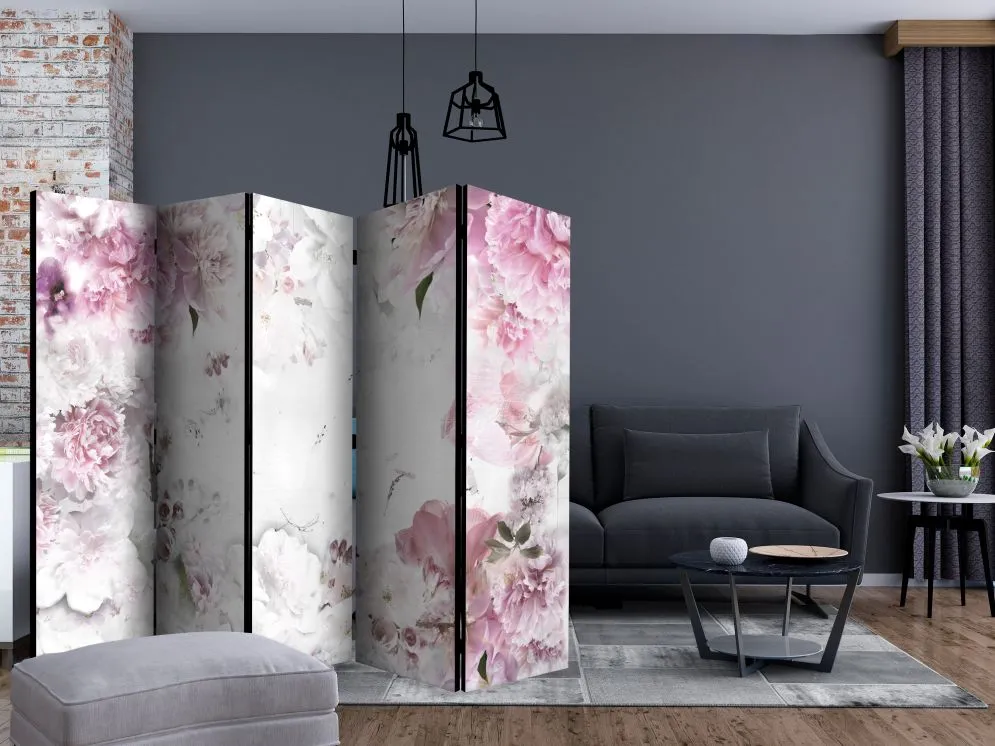 Parawan akustyczny Kwiaty 225x172 cm 3-częściowy wielokolorowy | MIRAT.