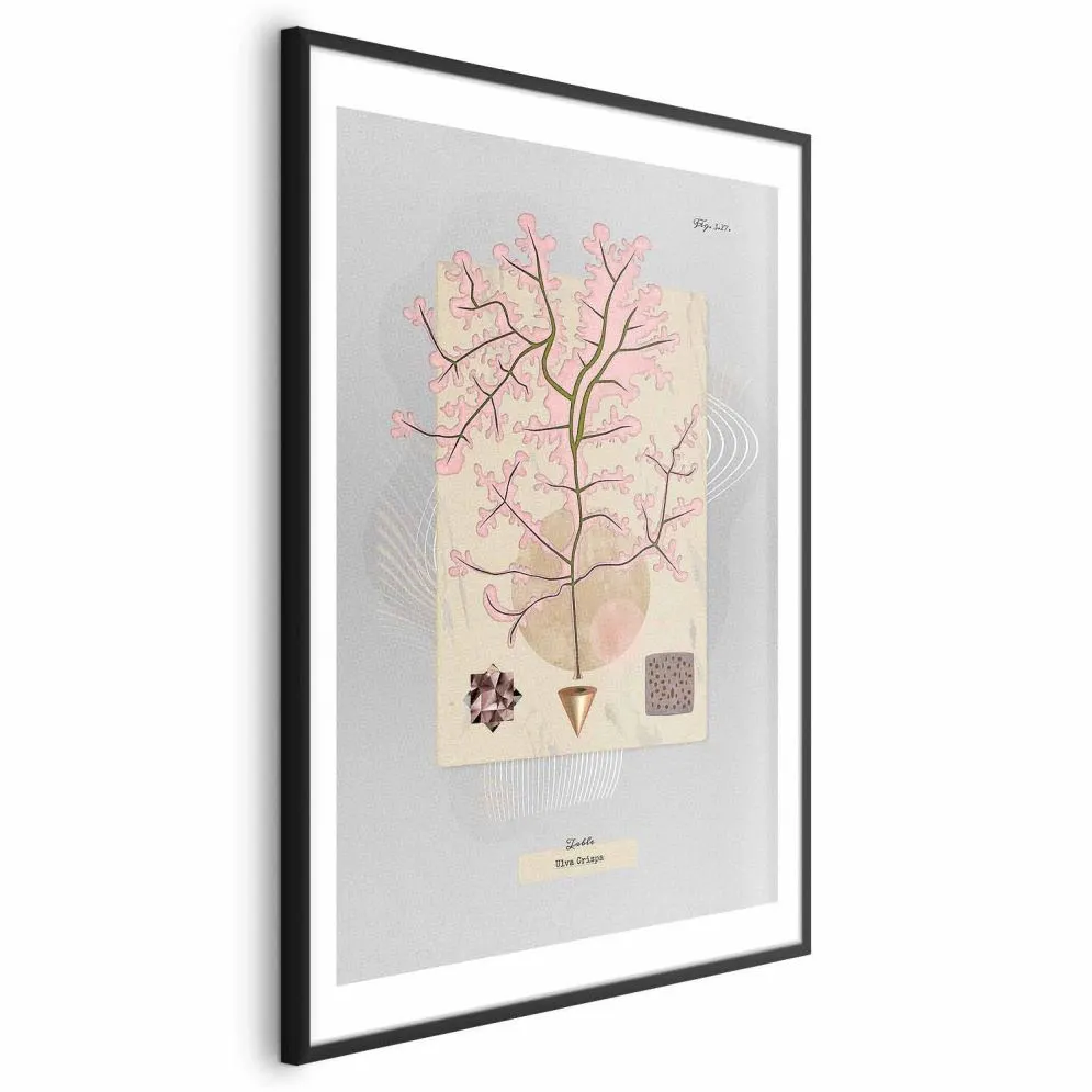Plakat Tajemnicze drzewko 21x30 cm z ramą czarną z marginesem | MIRAT.