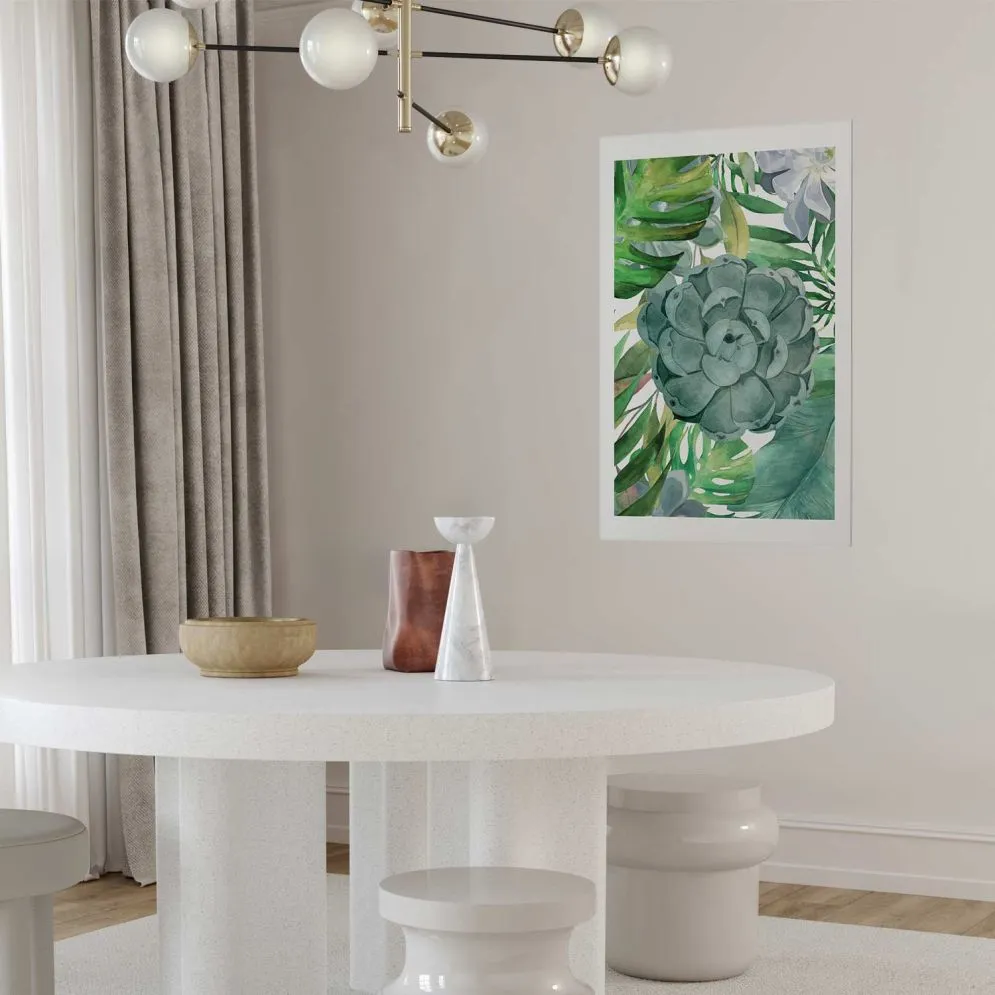 Plakat Tropikalna flora 60x90 cm bez ramy z marginesem | MIRAT.
