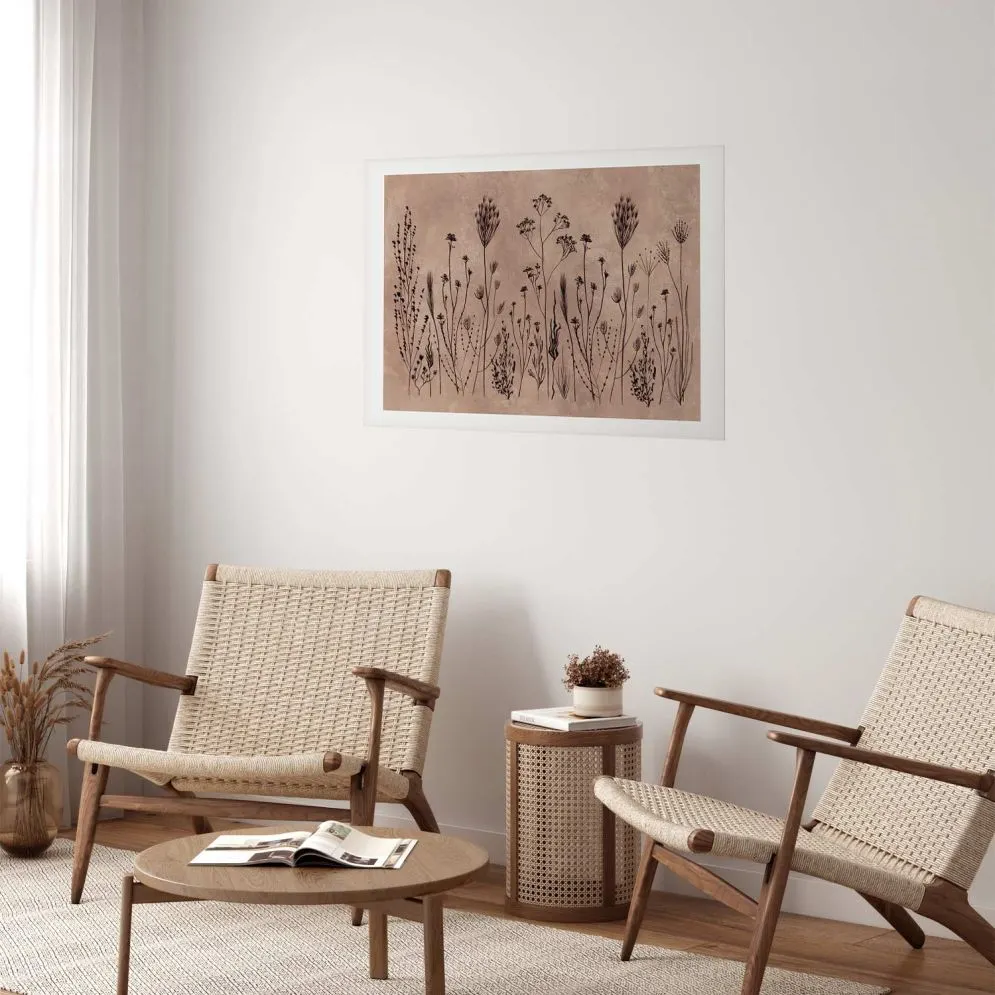 Plakat Polne kwiaty 90x60 cm bez ramy z marginesem | MIRAT.