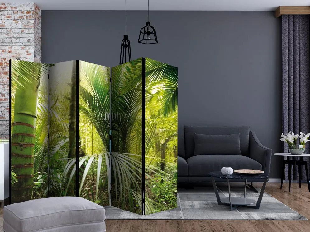 Parawan jednostronny Pejzaże 225x172 cm 5-częściowy zielony | MIRAT.