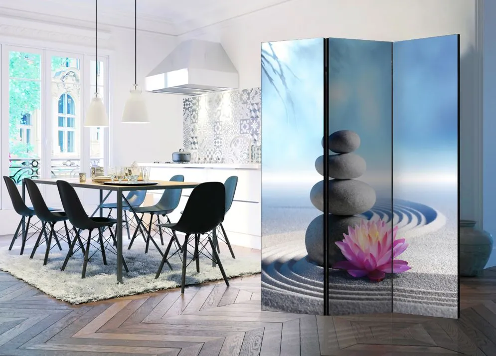 Parawan akustyczny Orient 135x172 cm 3-częściowy szary | MIRAT.