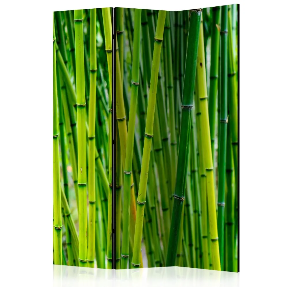 Parawan dwustronny Orient 135x172 cm 3-częściowy zielony | MIRAT.