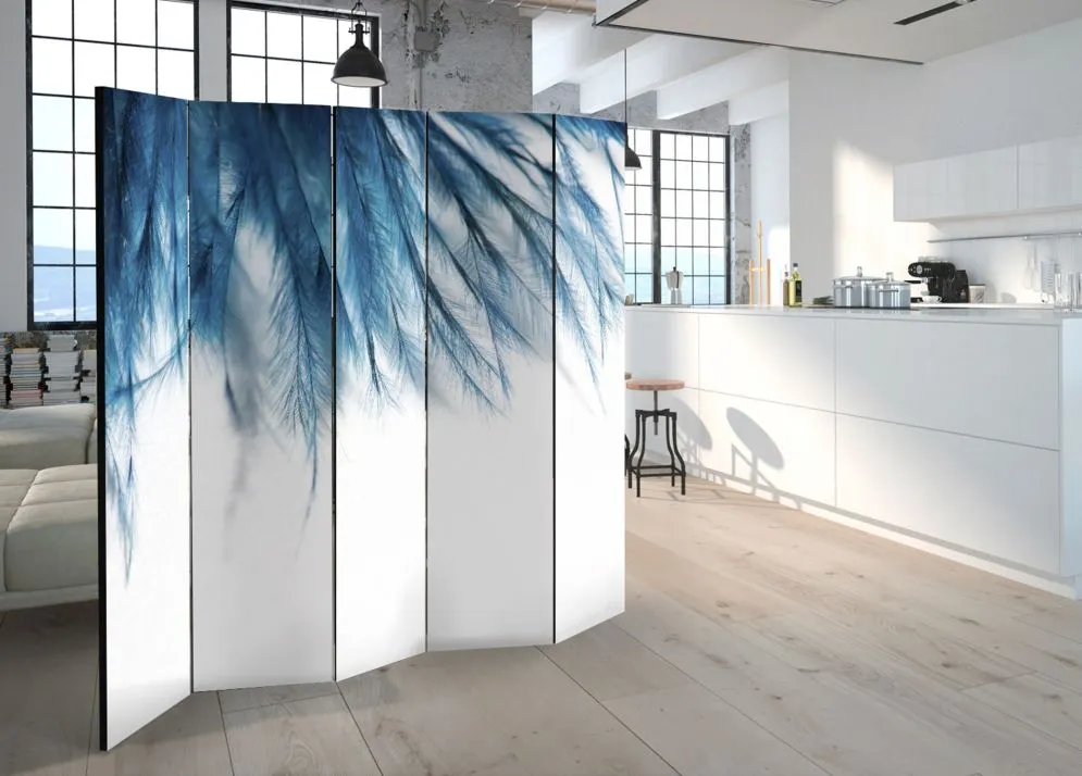 Parawan dwustronny Zwierzęta 225x172 cm 5-częściowy szary | MIRAT.