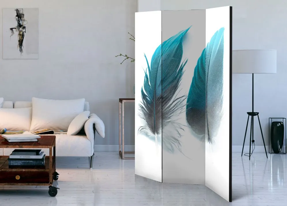 Parawan dwustronny Zwierzęta 135x172 cm 3-częściowy szary | MIRAT.