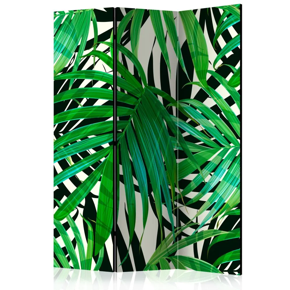Parawan akustyczny Liście 135x172 cm 3-częściowy zielony | MIRAT.