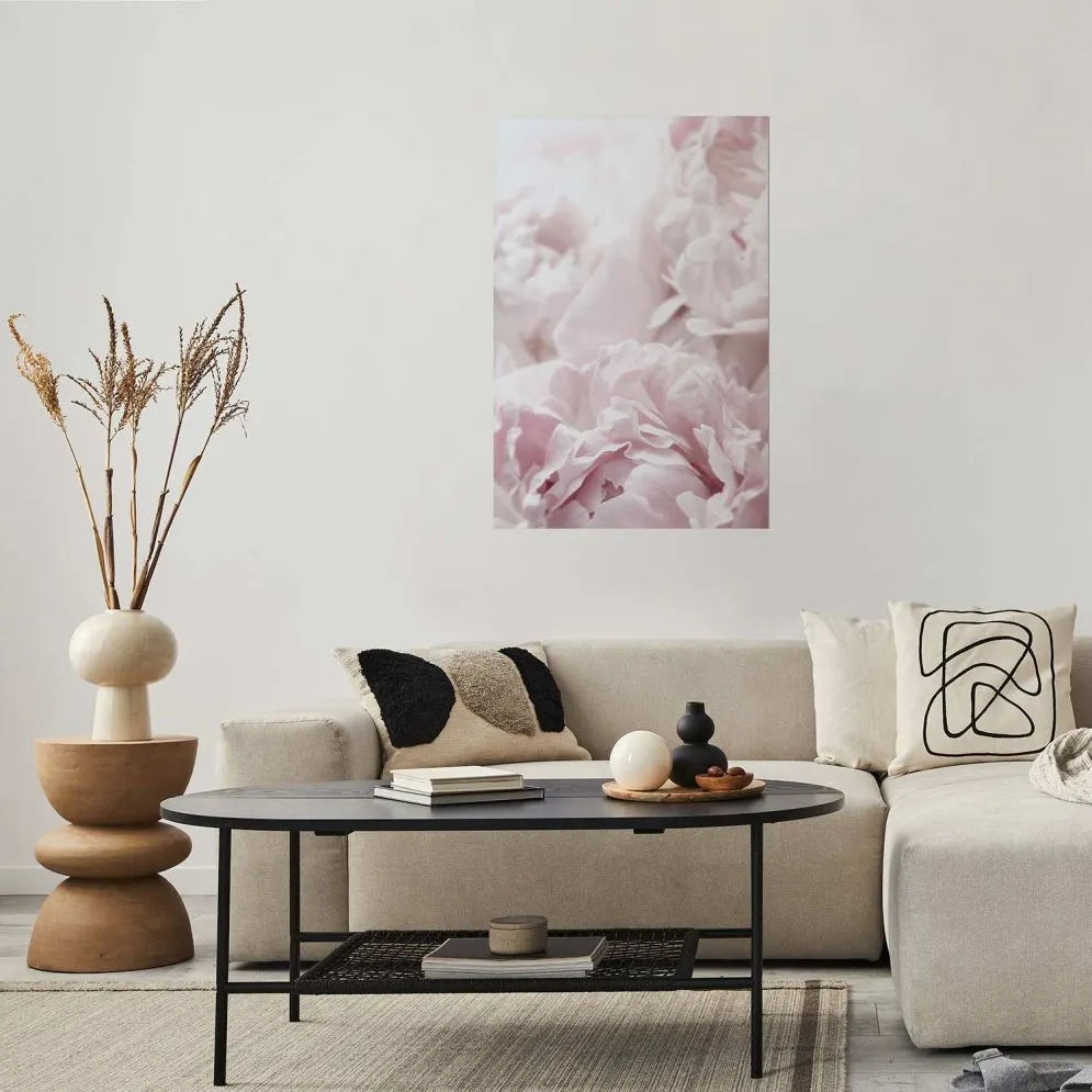 Plakat Puszyste peonie 21x30 cm bez ramy bez marginesu | MIRAT.