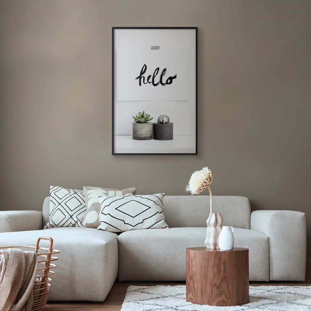 Plakat Skandynawski dom 40x60 cm z ramą czarną bez marginesu | MIRAT.