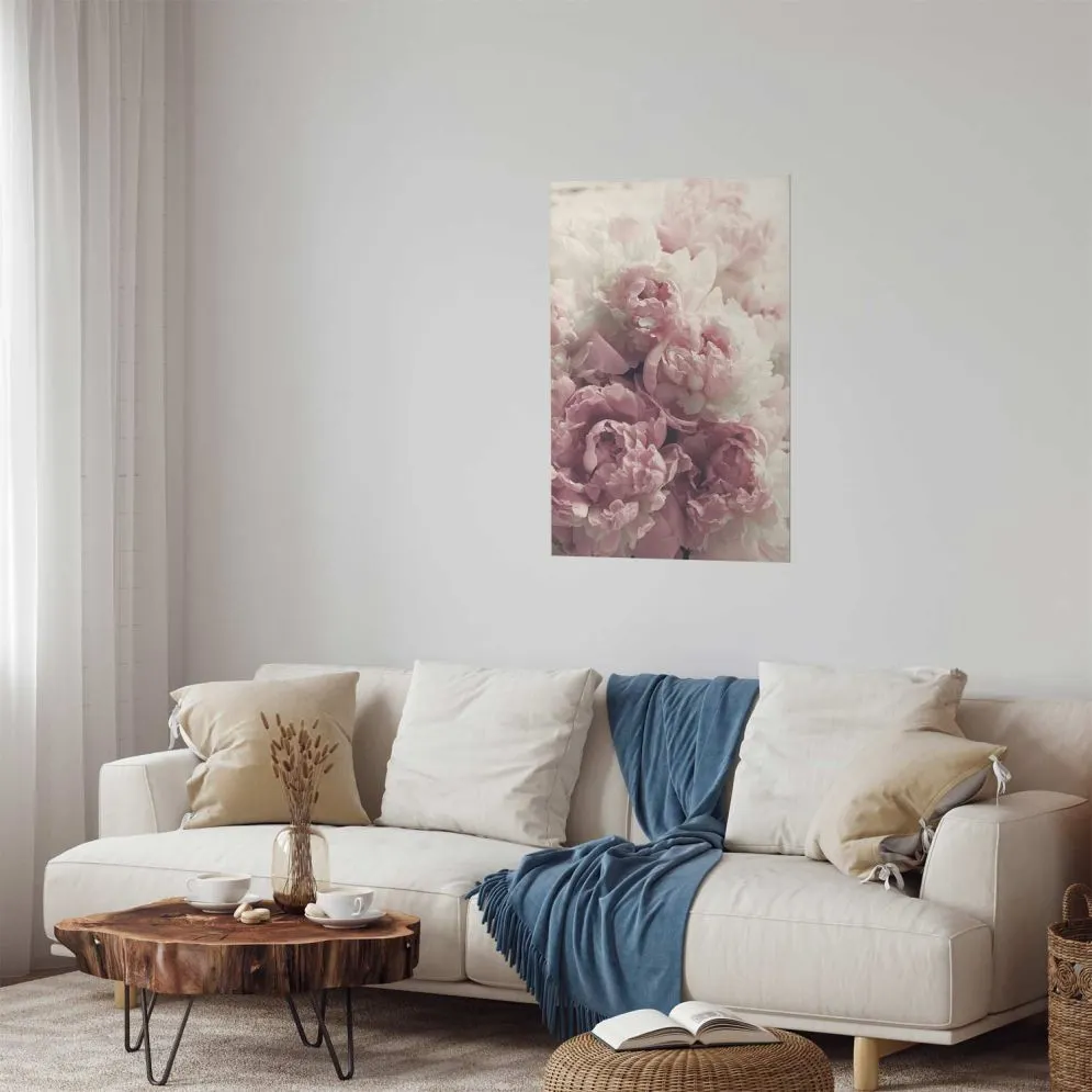 Plakat Delikatne piwonie 40x60 cm bez ramy bez marginesu | MIRAT.