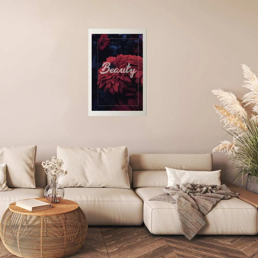 Plakat Beauty 21x30 cm bez ramy z marginesem | MIRAT.