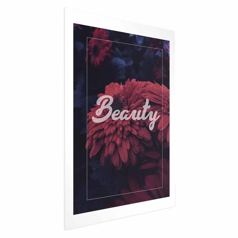 Plakat Beauty 21x30 cm bez ramy z marginesem | MIRAT.