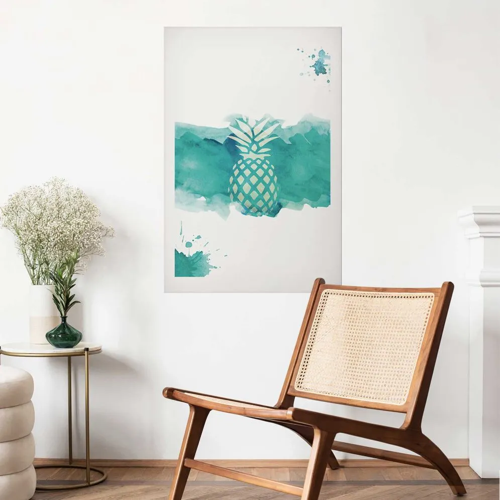 Plakat Ananas 21x30cm bez ramy z marginesem | MIRAT. kolekcja b-C-0288-ao-a
