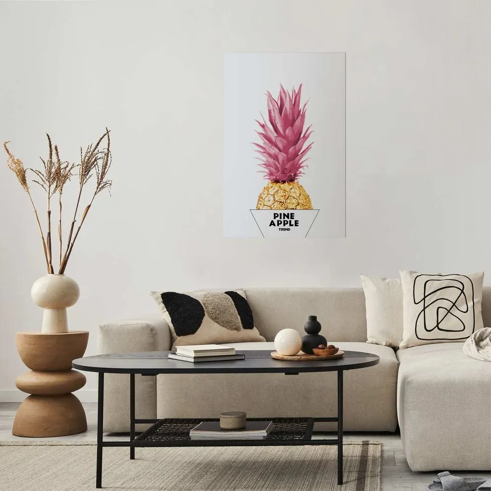 Plakat złotą ananas 60x90 cm bez ramy bez marginesu | MIRAT.