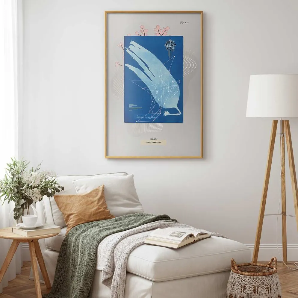 Plakat Glon 21x30 cm z ramą złotą bez marginesu | MIRAT.