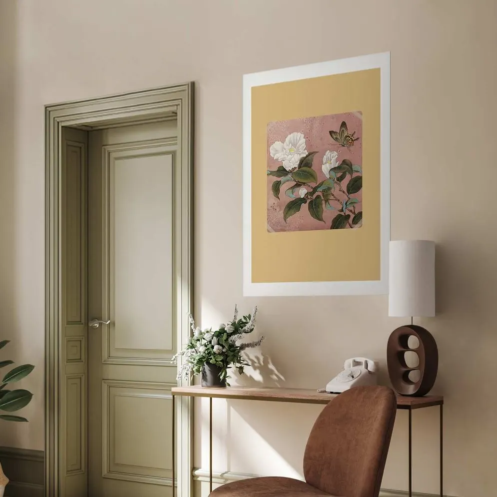 Plakat Kwiat azalii 40x60 cm bez ramy z marginesem | MIRAT.