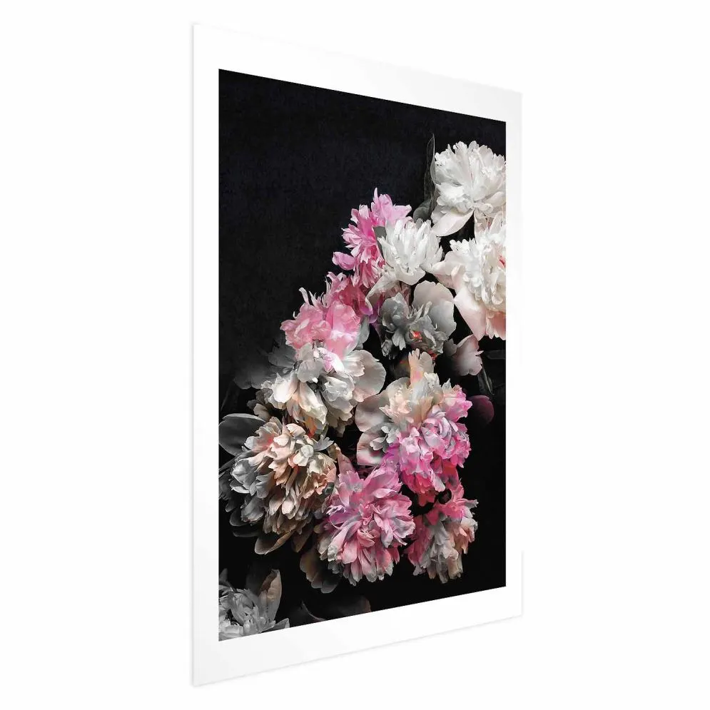 Plakat Bukiet w mroku 40x60 cm bez ramy z marginesem | MIRAT.