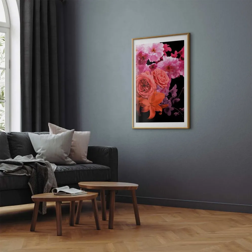 Plakat Wiosenna bryza 29,7x42 cm z ramą złotą z marginesem | MIRAT.