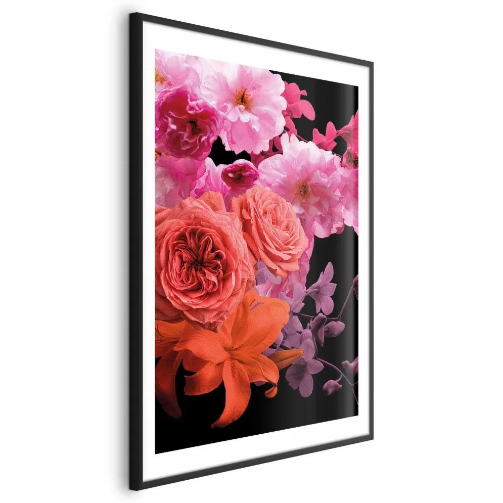 Plakat Wiosenna bryza 21x30 cm z ramą czarną z marginesem | MIRAT.