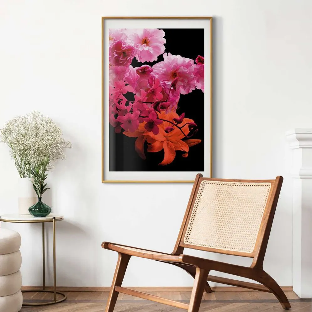Plakat Wiosenne nasycenie 40x60 cm z ramą złotą z marginesem | MIRAT.