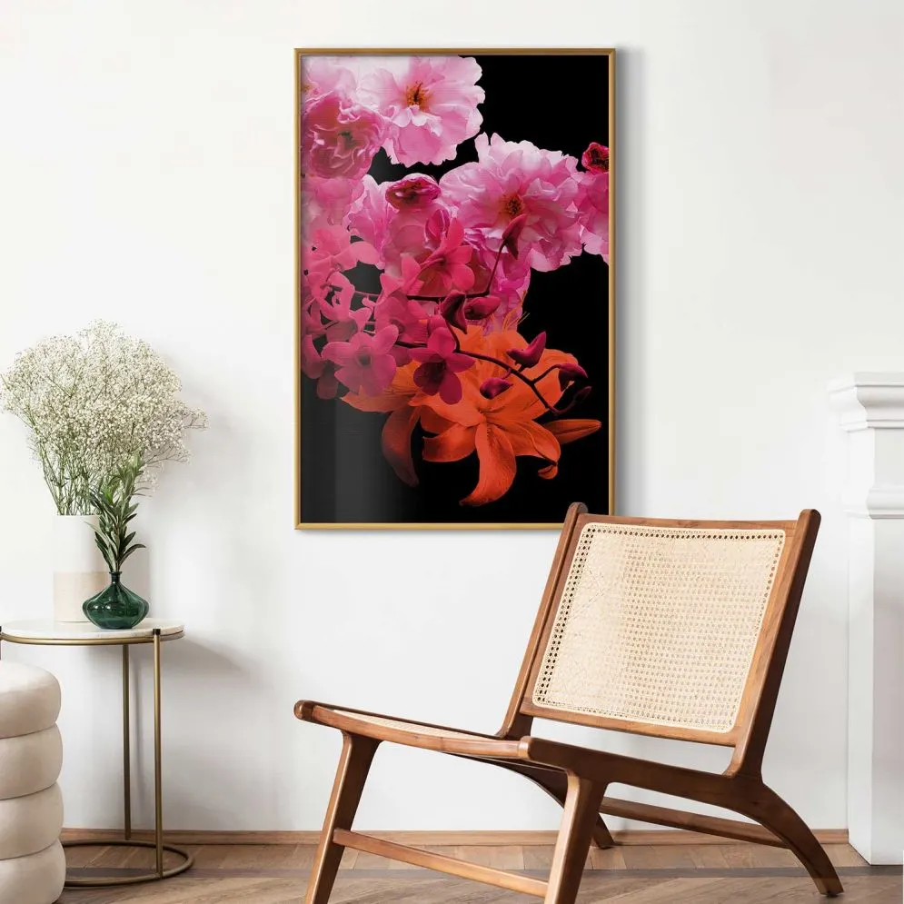 Plakat Wiosenne nasycenie 21x30 cm z ramą złotą bez marginesu | MIRAT.
