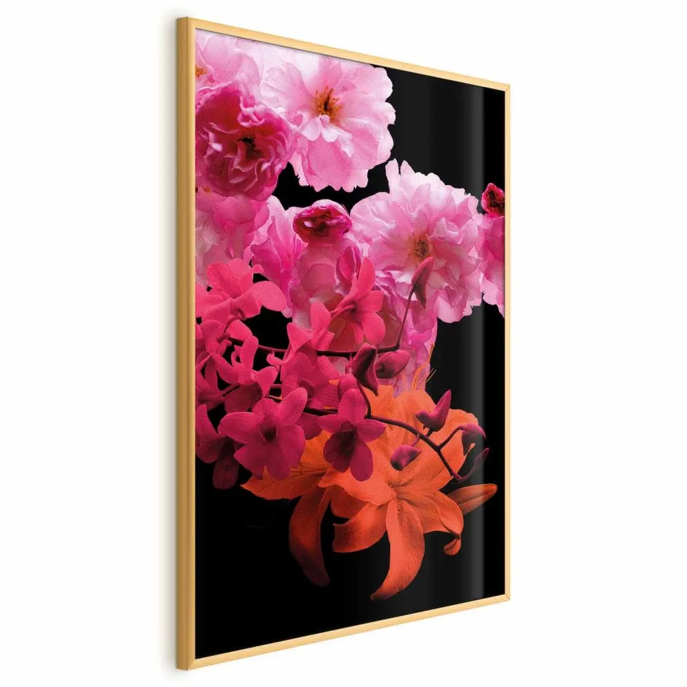 Plakat Wiosenne nasycenie 21x30 cm z ramą złotą bez marginesu | MIRAT.