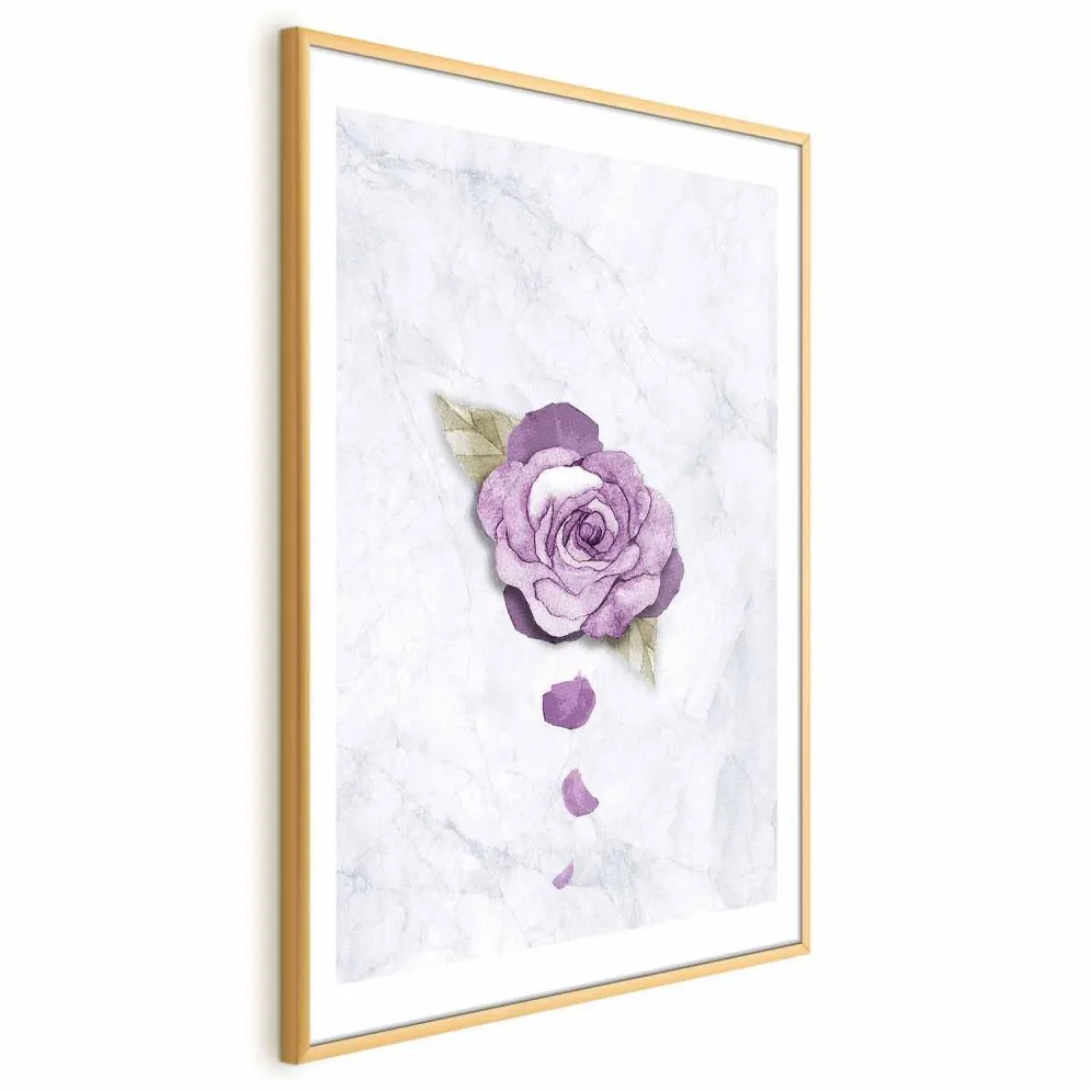 Plakat Kres wiosny 29,7x42 cm z ramą złotą z marginesem | MIRAT.