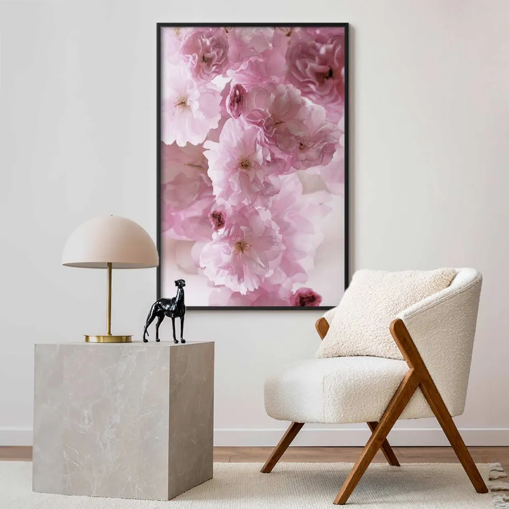 Plakat Kwiecista mgła 21x30 cm z ramą czarną bez marginesu | MIRAT.