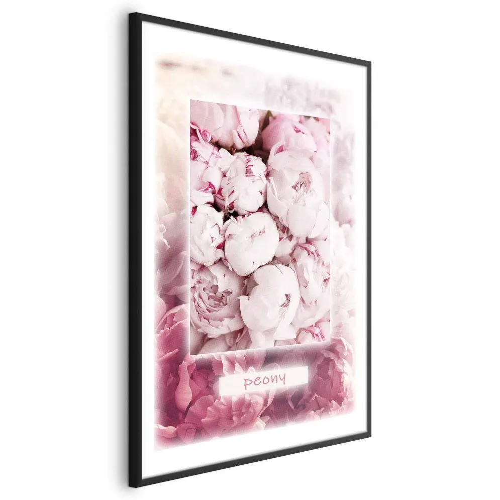 Plakat Delikatność wiosny 40x60 cm z ramą czarną z marginesem | MIRAT.