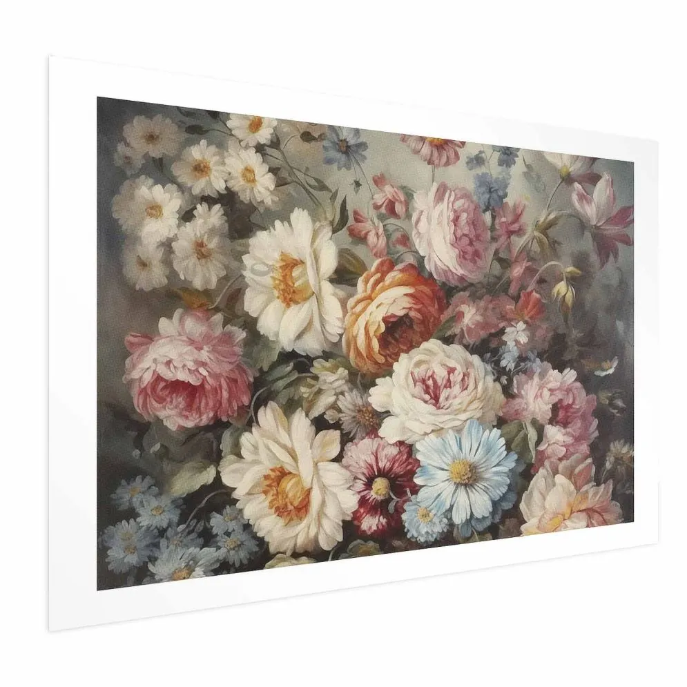 Plakat Zapach ogrodowych kwiatów 30x21 cm bez ramy z marginesem | MIRAT.