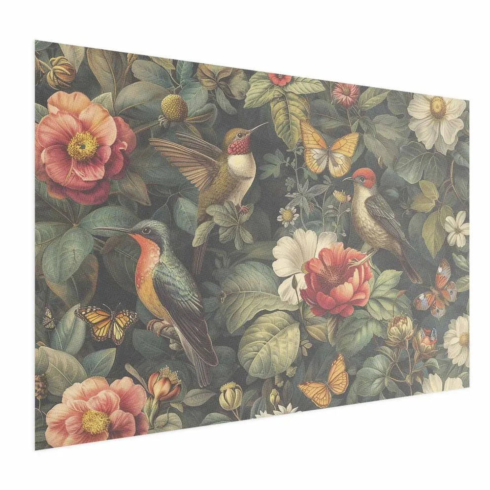Plakat Kwiaty i motyle 90x60 cm bez ramy bez marginesu | MIRAT.