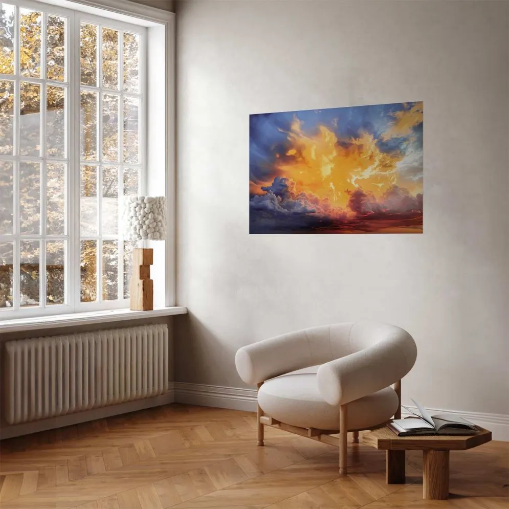 Plakat Zachód słońca 60x40 cm bez ramy bez marginesu | MIRAT.