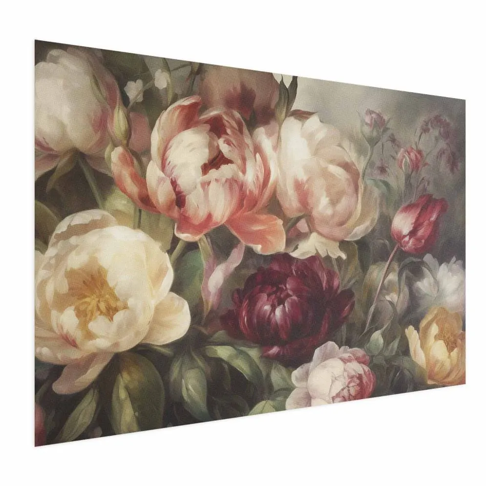 Plakat Piwonie 30x21 cm bez ramy bez marginesu | MIRAT.