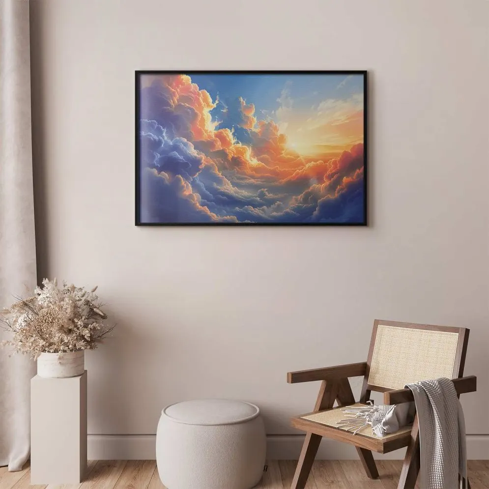 Plakat Symfonia barw 30x21 cm z ramą czarną bez marginesu | MIRAT.